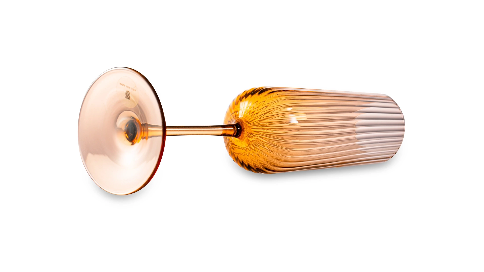 Набор бокалов для шампанского Anna Von Lipa Пульсация 200 мл, 2 шт, стекло хрустальное, кофейный