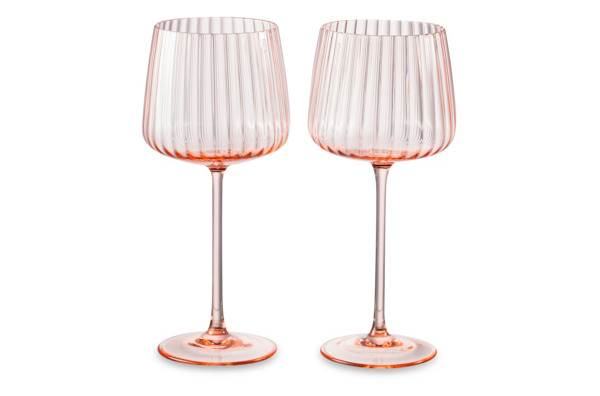 Набор бокалов для красного вина Anna Von Lipa Пульсация 280 мл, 2 шт, стекло хрустальное, розовый
