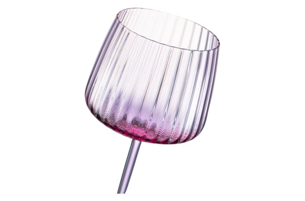 Бокал для белого вина Anna Von Lipa Пульсация 230 мл, стекло хрустальное, лиловый