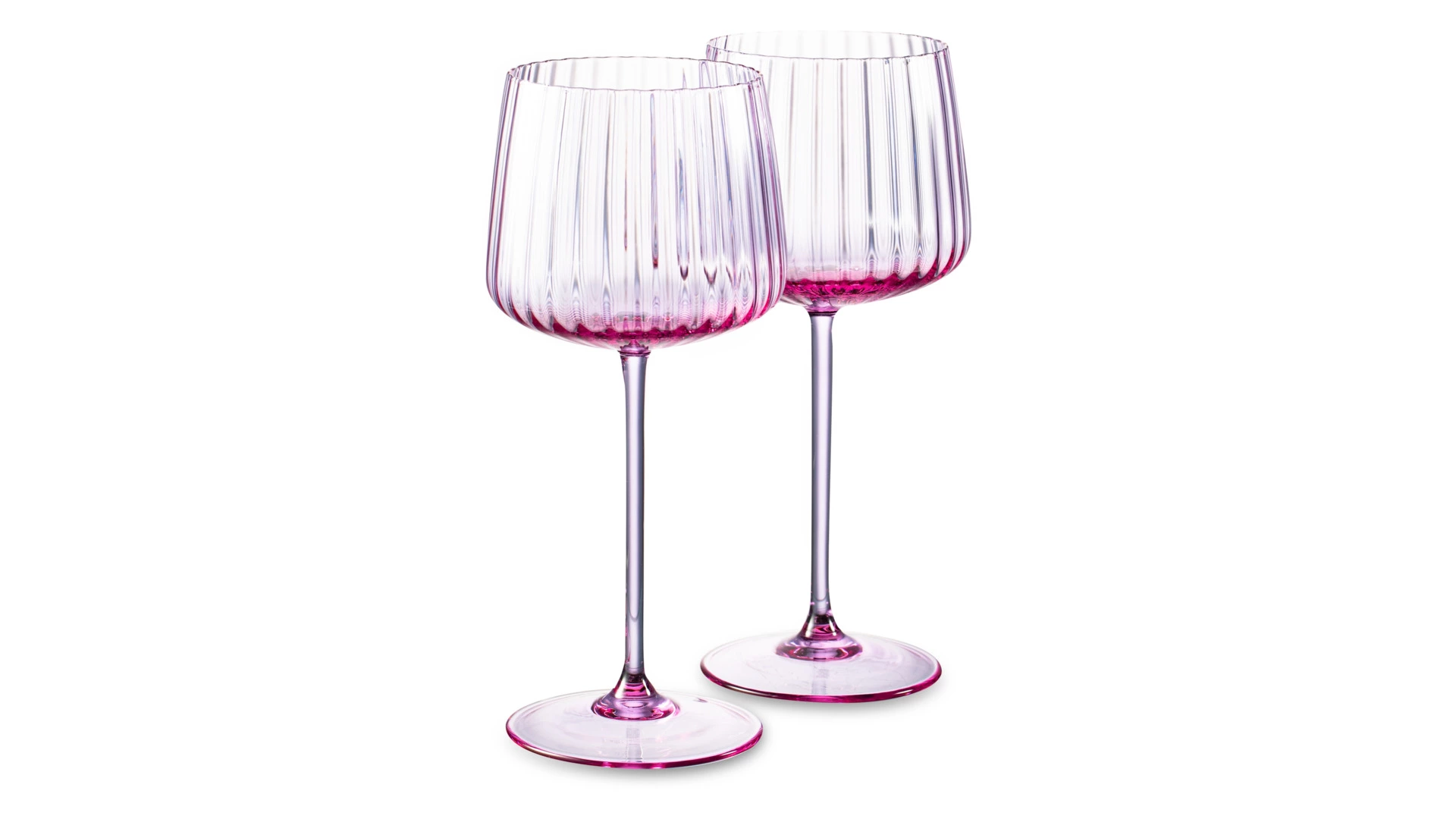 Набор бокалов для белого вина Anna Von Lipa Пульсация 230 мл, 2 шт, стекло хрустальное, лиловый
