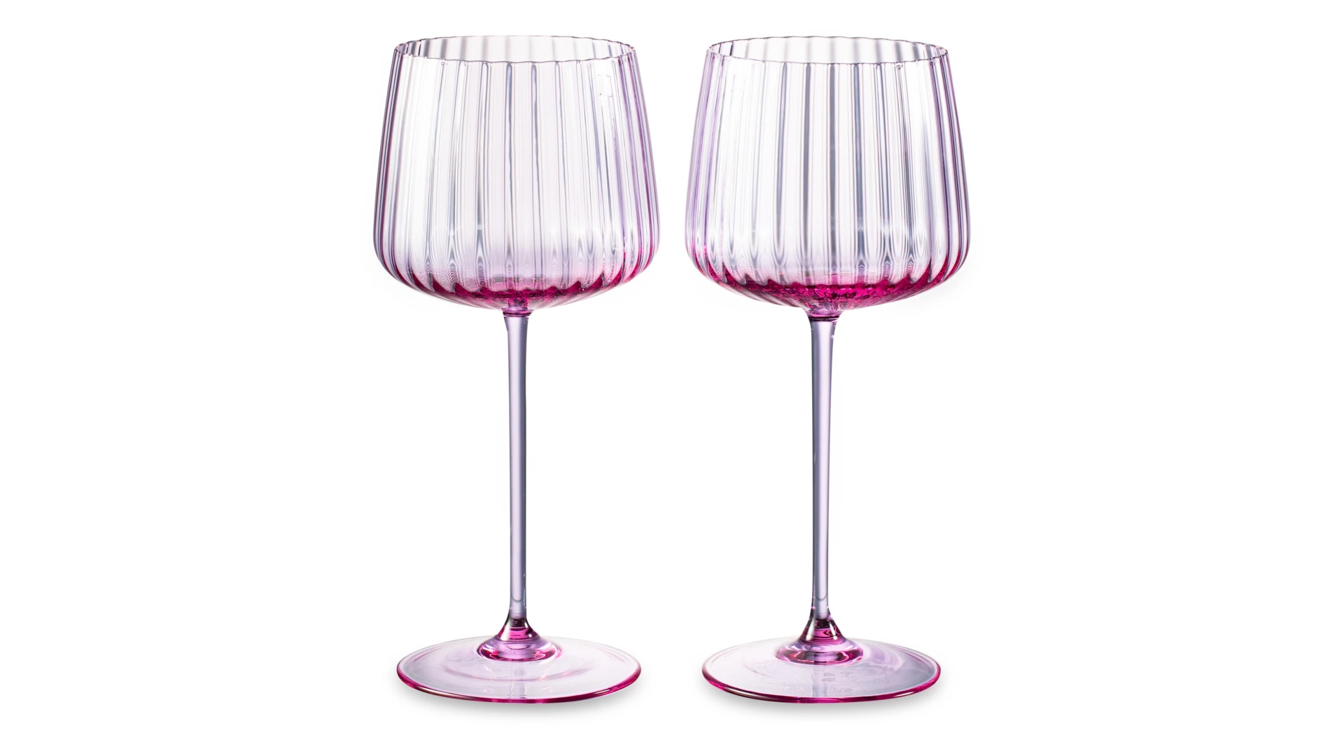 Набор бокалов для белого вина Anna Von Lipa Пульсация 230 мл, 2 шт, стекло хрустальное, лиловый