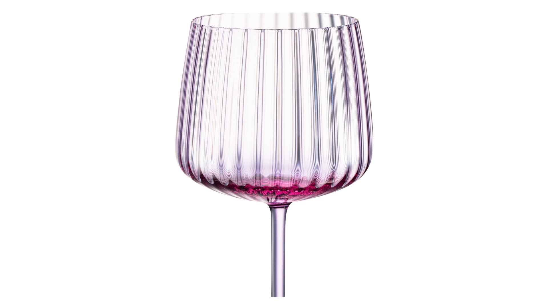 Набор бокалов для белого вина Anna Von Lipa Пульсация 230 мл, 2 шт, стекло хрустальное, лиловый