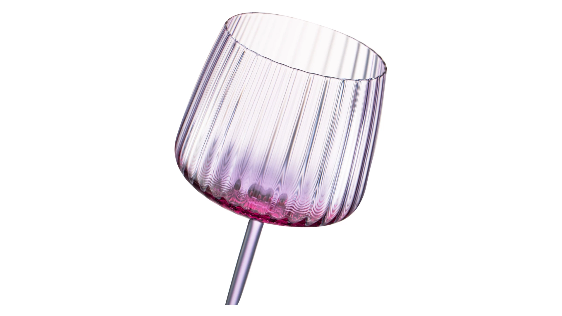 Набор бокалов для белого вина Anna Von Lipa Пульсация 230 мл, 2 шт, стекло хрустальное, лиловый