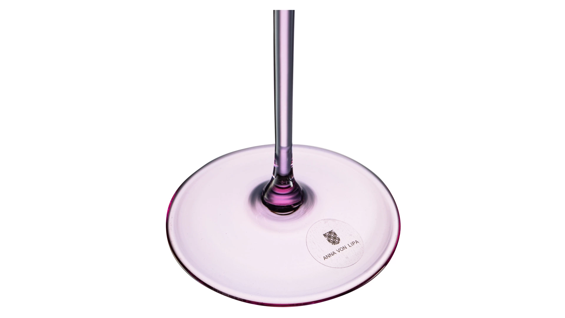 Набор бокалов для белого вина Anna Von Lipa Пульсация 230 мл, 2 шт, стекло хрустальное, лиловый