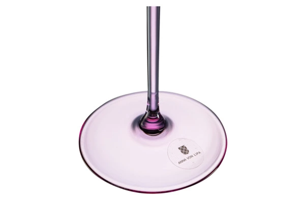 Набор бокалов для белого вина Anna Von Lipa Пульсация 230 мл, 2 шт, стекло хрустальное, лиловый