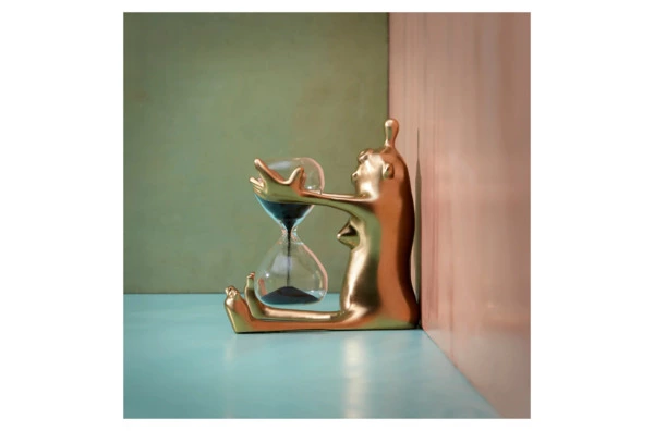 Часы песочные L’Objet Хаас 11х13х14 см, 1 минута, латунь, стекло
