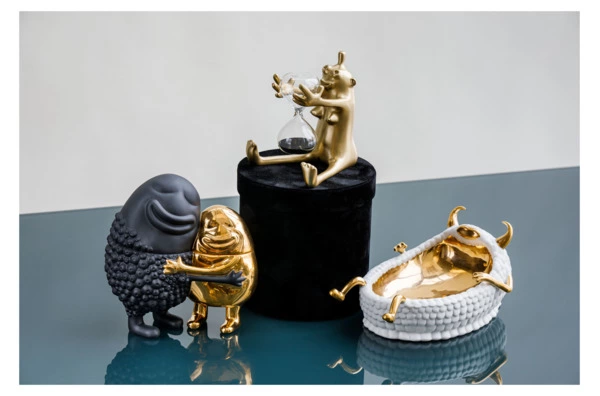 Часы песочные L’Objet Хаас 11х13х14 см, 1 минута, латунь, стекло