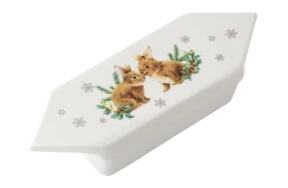 Шкатулка My Ceramic Story Крольчата 18х6х4 см, фарфор твердый