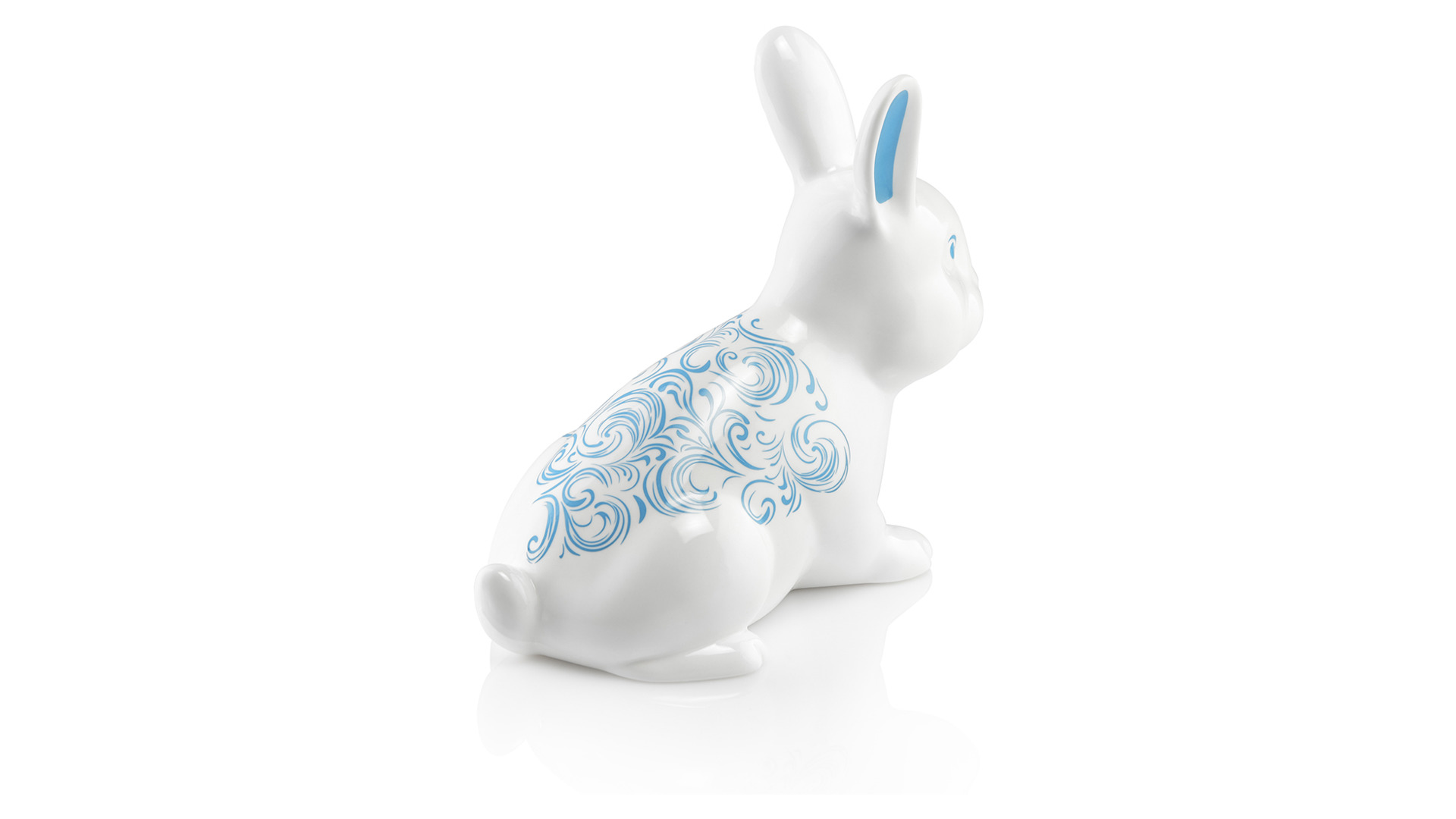 Статуэтка My Ceramic Story Кролик Azzuro 17 см, фарфор твердый