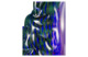 Фигурка Duccio di Segna Павлин 55 см, хрусталь, золотисто-фиолетовая, п/к