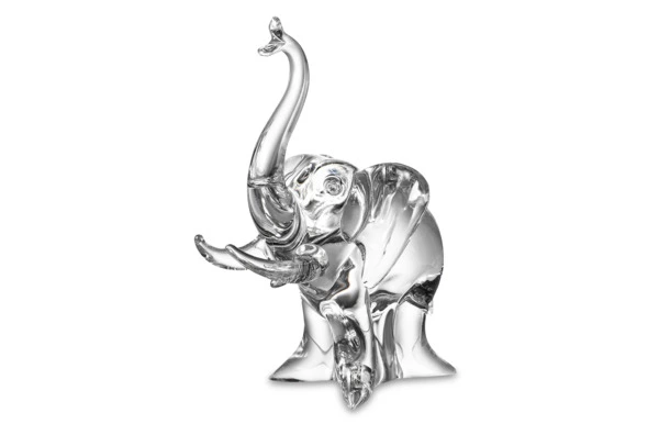 Фигурка Duccio di Segna Слоненок 30 см, хрусталь, прозрачная