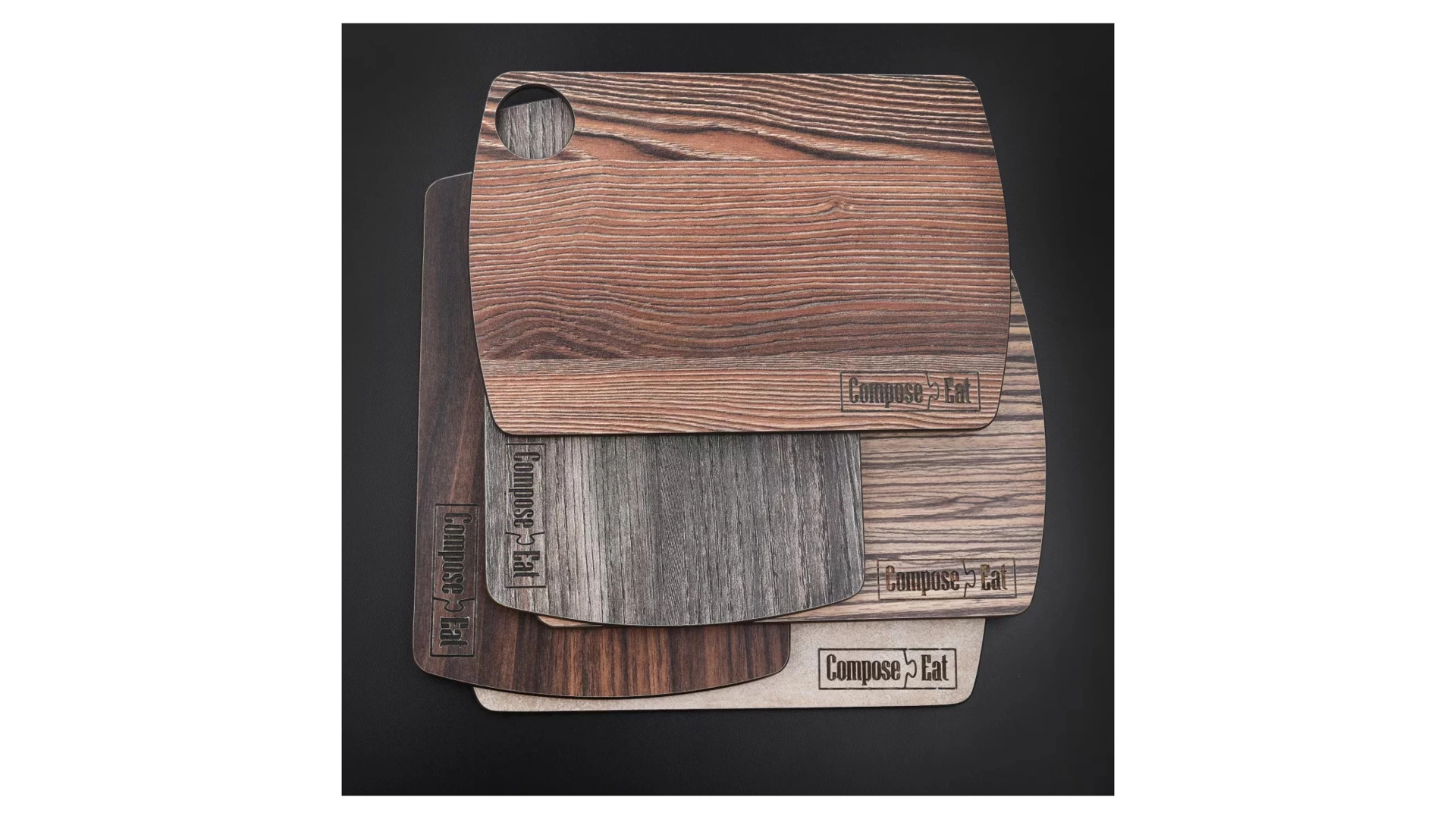 Доска разделочная ComposeEat Fashion 29х22 см, композит, порфир кремовый