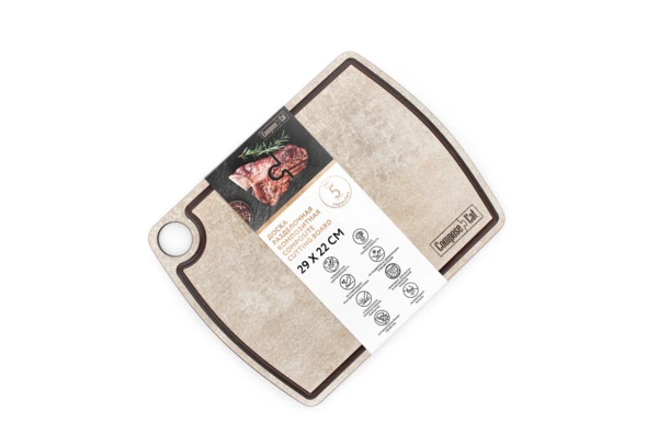 Доска разделочная ComposeEat Fashion 29х22 см, композит, порфир кремовый