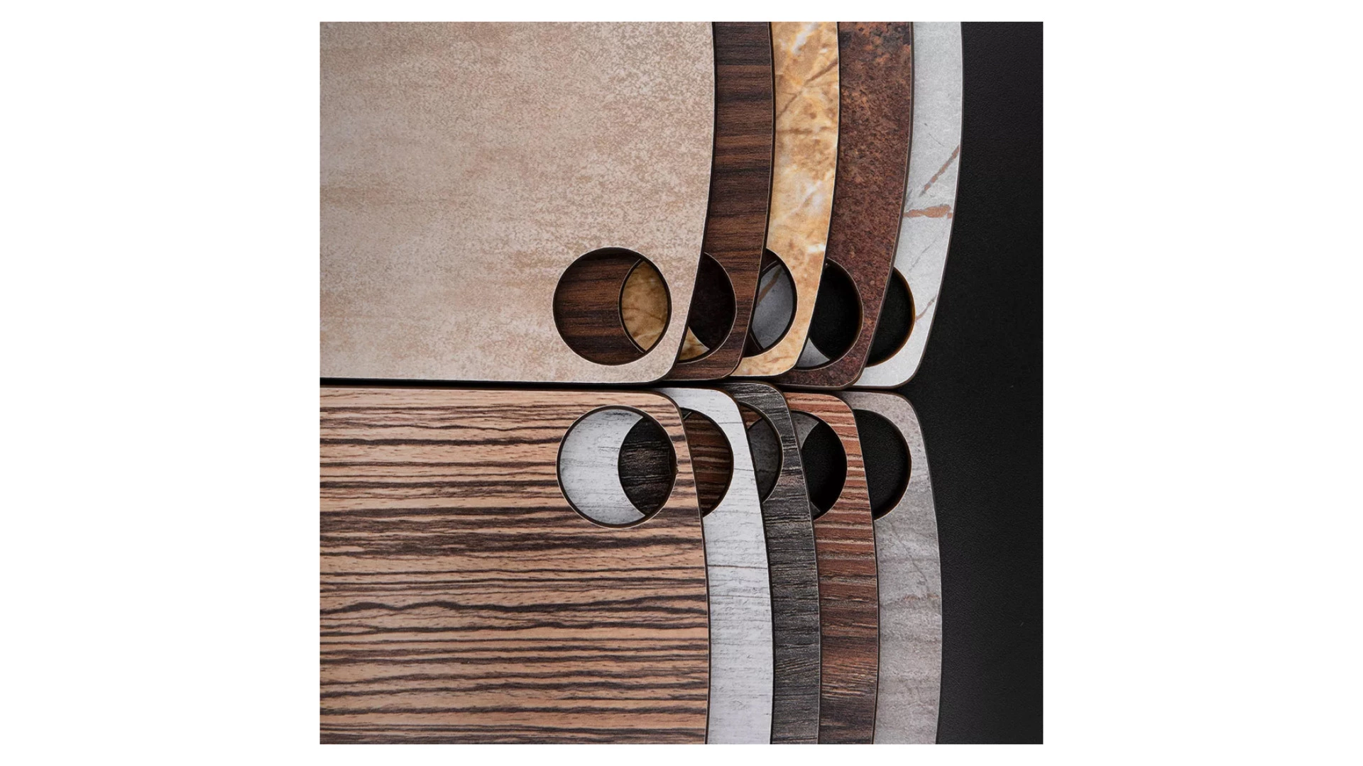 Доска разделочная ComposeEat Fashion 29х22 см, композит, зебрано натуральный