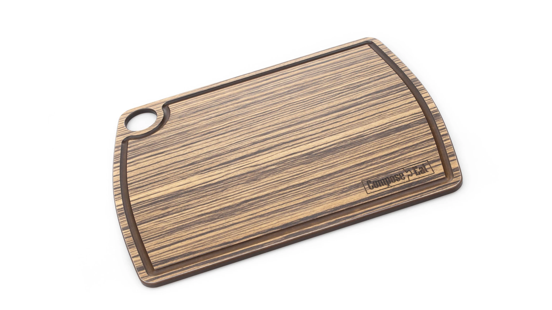 Доска разделочная ComposeEat Fashion 29х22 см, композит, зебрано натуральный