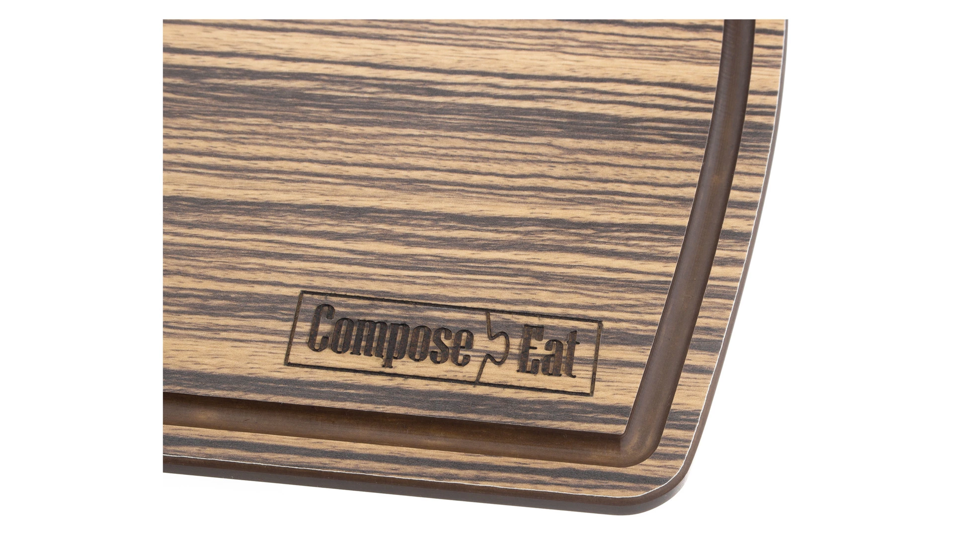 Доска разделочная ComposeEat Fashion 29х22 см, композит, зебрано натуральный
