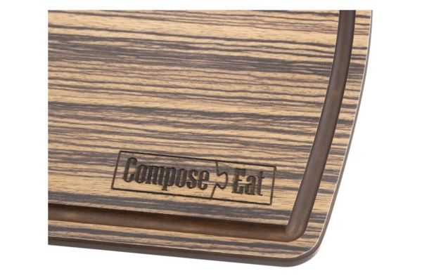 Доска разделочная ComposeEat Fashion 29х22 см, композит, зебрано натуральный