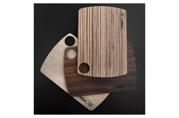 Доска разделочная ComposeEat Fashion 36х28 см, композит, травертин капучино