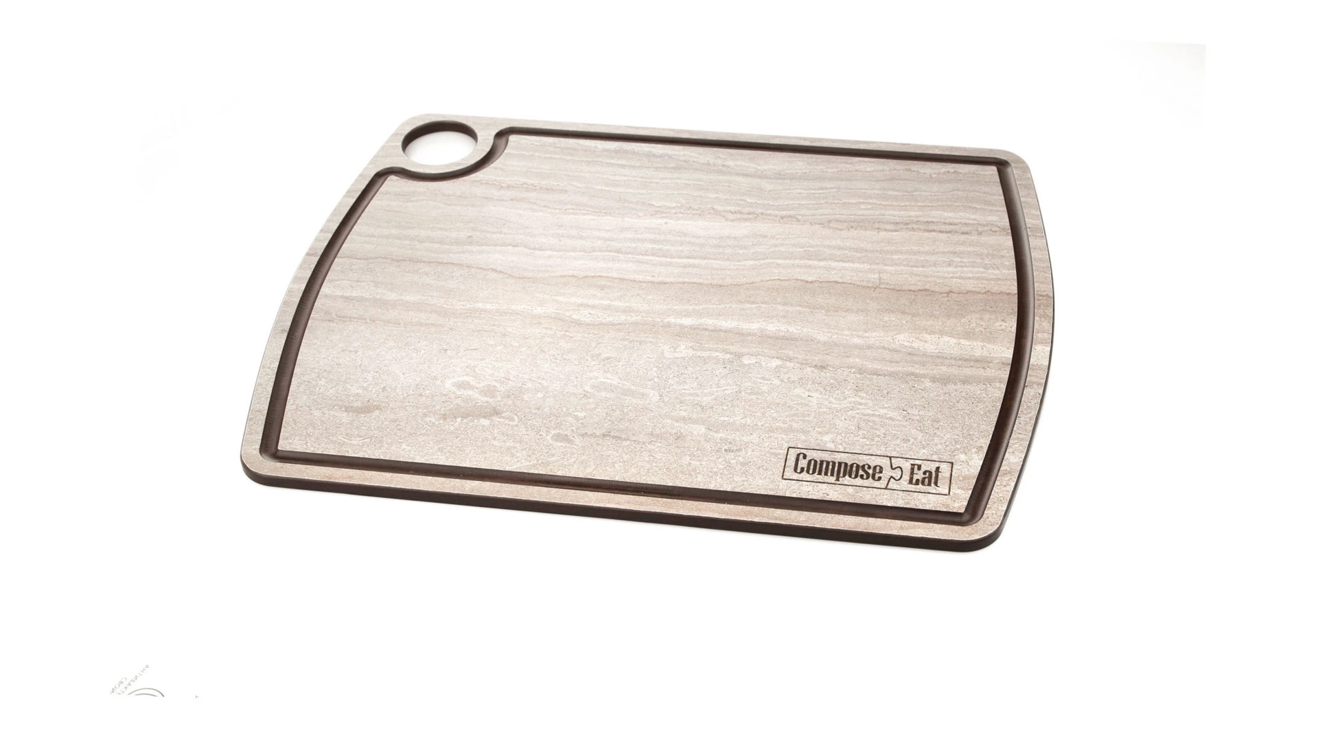 Доска разделочная ComposeEat Fashion 36х28 см, композит, травертин капучино