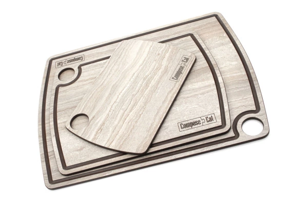 Доска разделочная ComposeEat Fashion 36х28 см, композит, травертин капучино