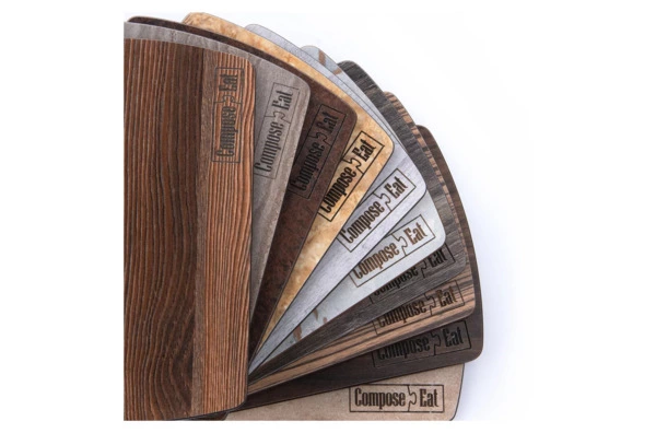 Доска разделочная ComposeEat Fashion 36х28 см, композит, травертин капучино