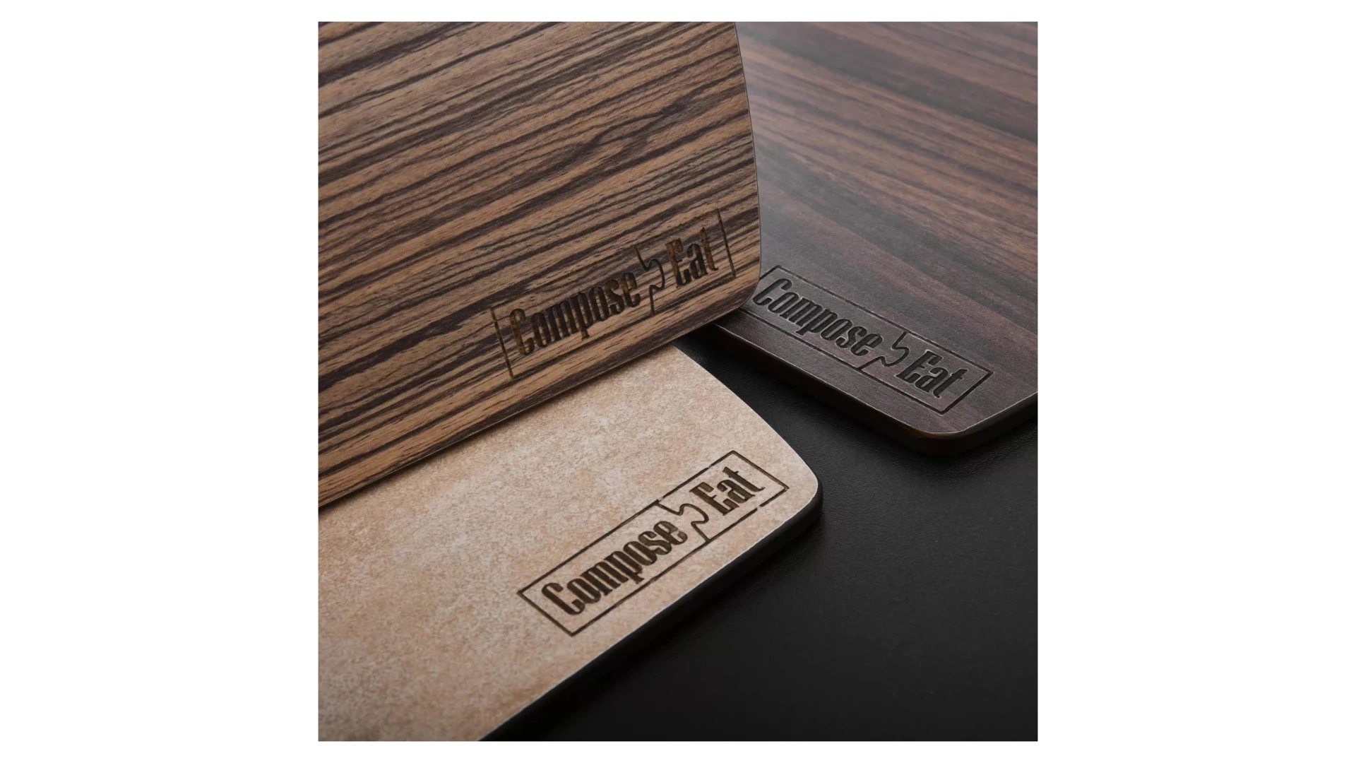 Доска разделочная ComposeEat Fashion 36х28 см, композит, дуб мореный