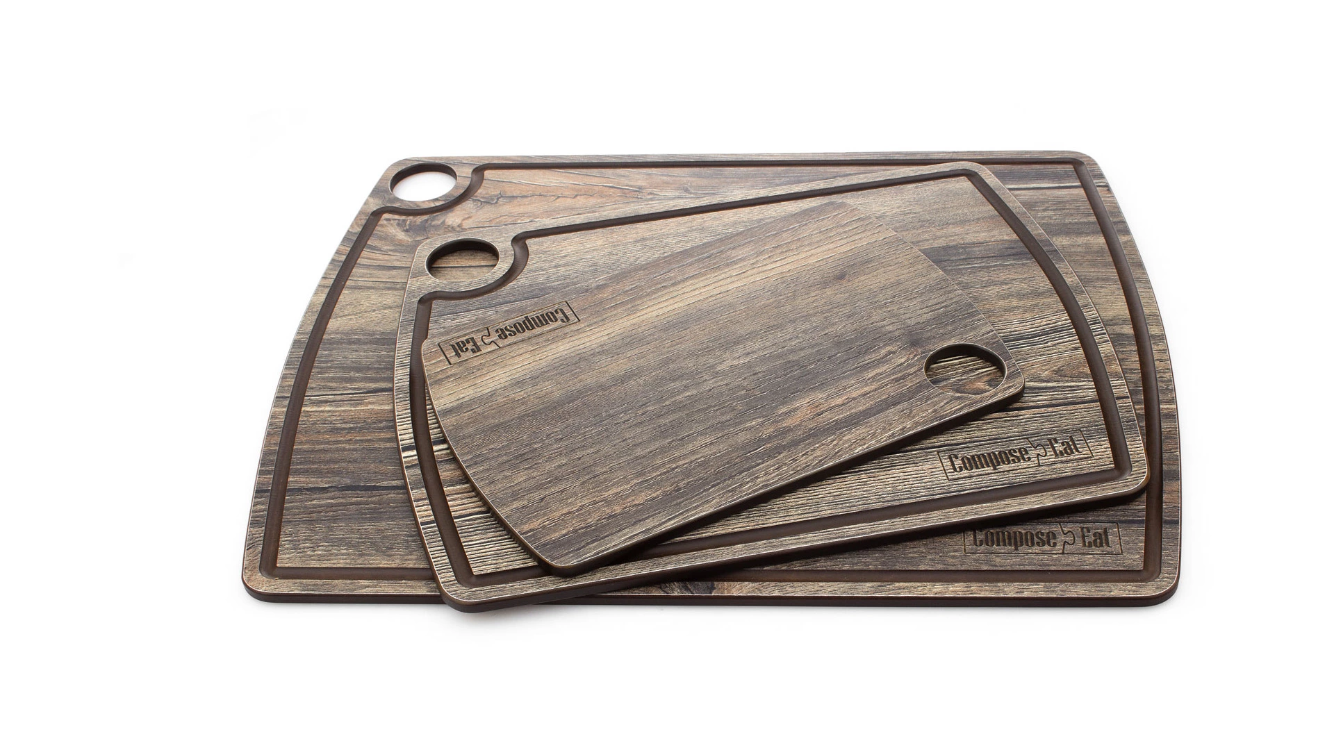 Доска разделочная ComposeEat Fashion 36х28 см, композит, дуб мореный