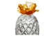 Конфетница с крышкой Cristal de Paris Цветок 17 см, янтарный цветок