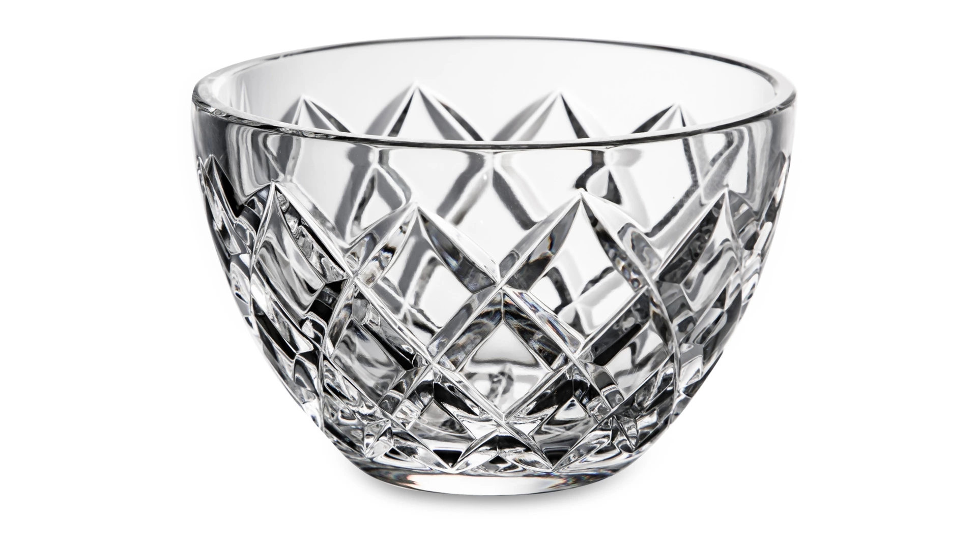 Конфетница с крышкой Cristal de Paris Цветок 17 см, янтарный цветок