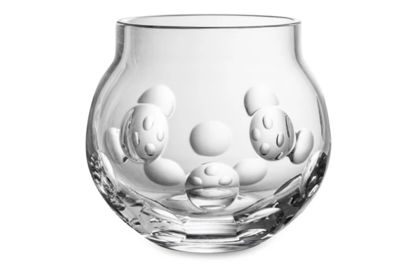 Конфетница с крышкой Cristal de Paris 24 см, белый ирис