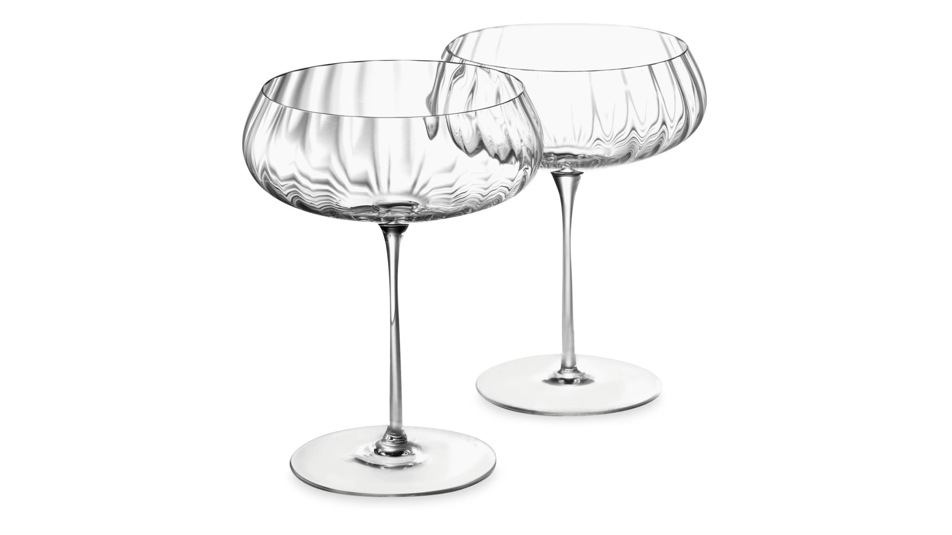Набор креманок для шампанского Nude Glass Round UP 400 мл, 2 шт, стекло хрустальное