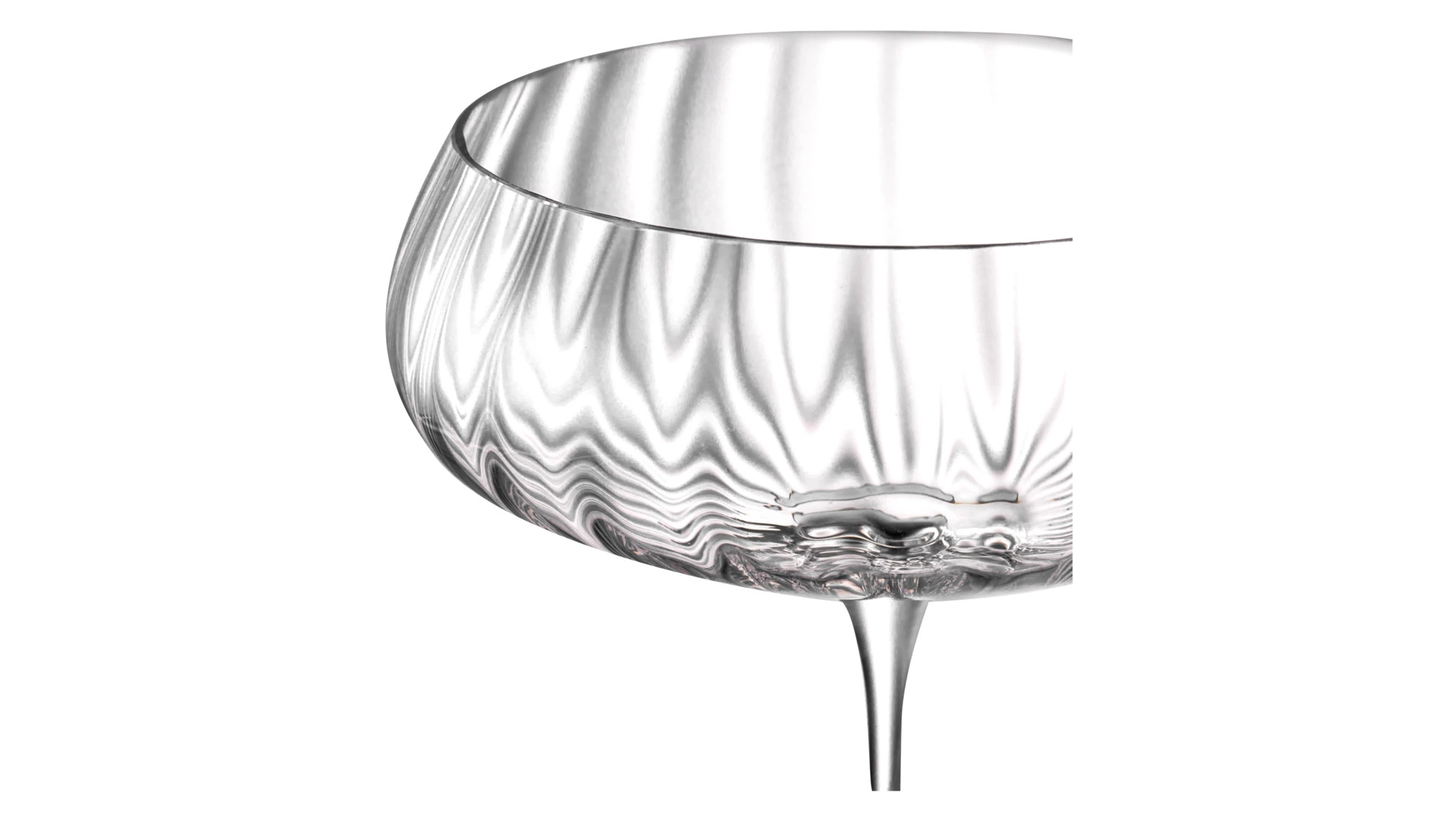 Набор креманок для шампанского Nude Glass Round UP 400 мл, 2 шт, стекло хрустальное