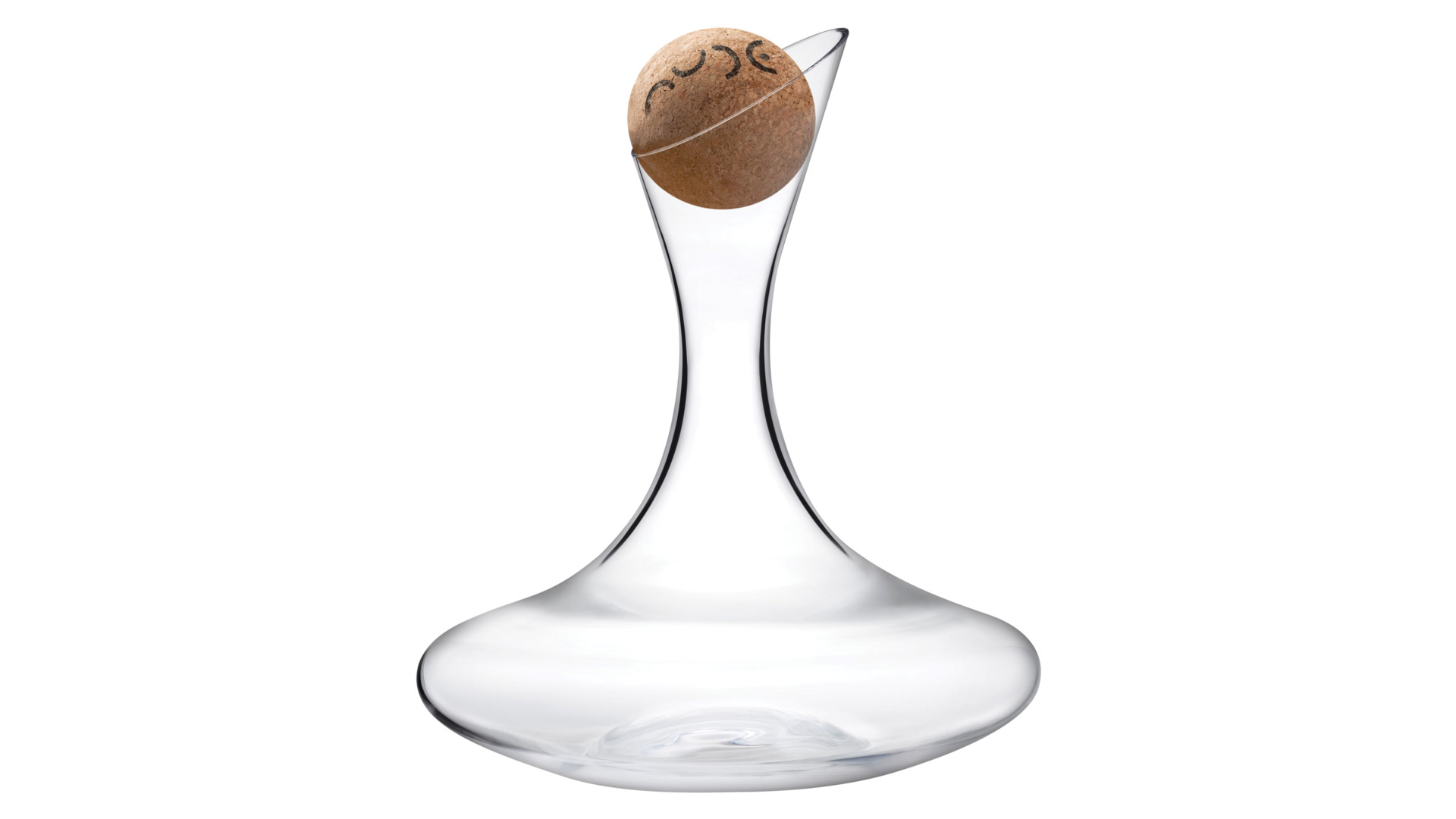 Декантер для вина с пробкой Nude Glass Oxygen 1,75 л, хрусталь