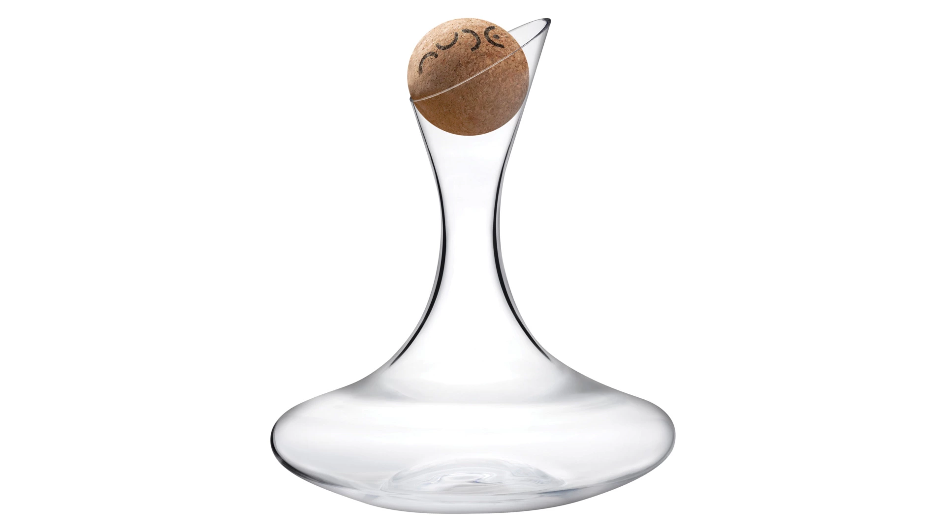 Декантер для вина с пробкой Nude Glass Oxygen 1,75 л, стекло хрустальное