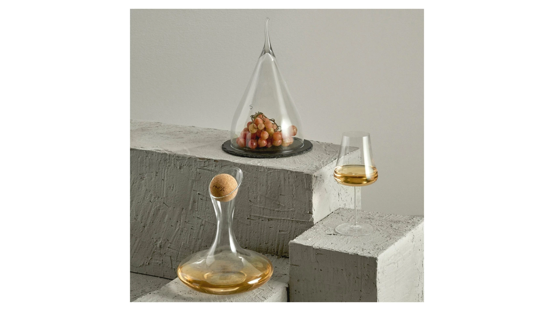 Декантер для вина с пробкой Nude Glass Oxygen 1,75 л, стекло хрустальное