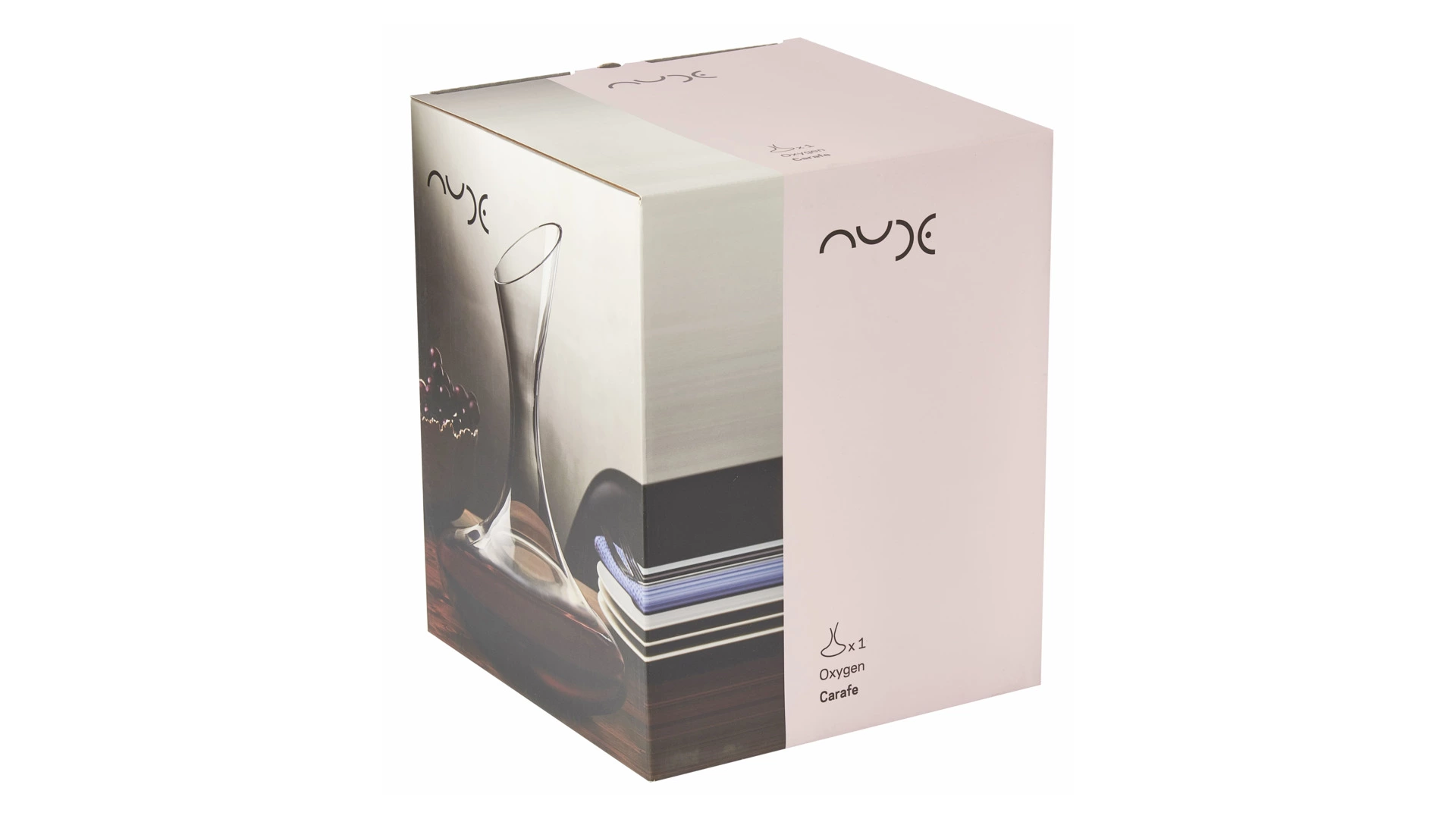 Декантер для вина с пробкой Nude Glass Oxygen 1,75 л, стекло хрустальное
