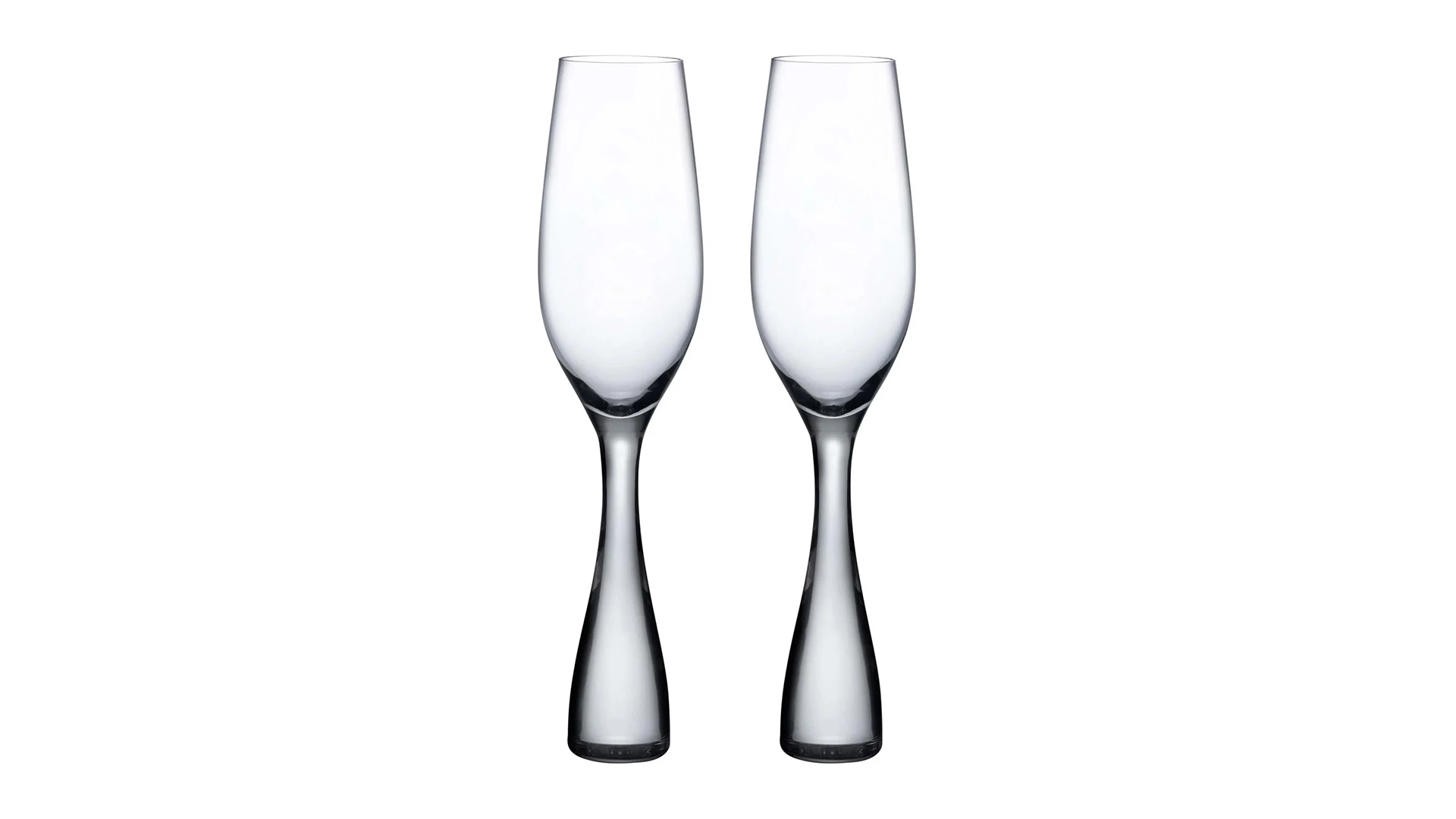 Набор бокалов для шампанского Nude Glass Wine Party 250 мл, 2 шт, стекло хрустальное
