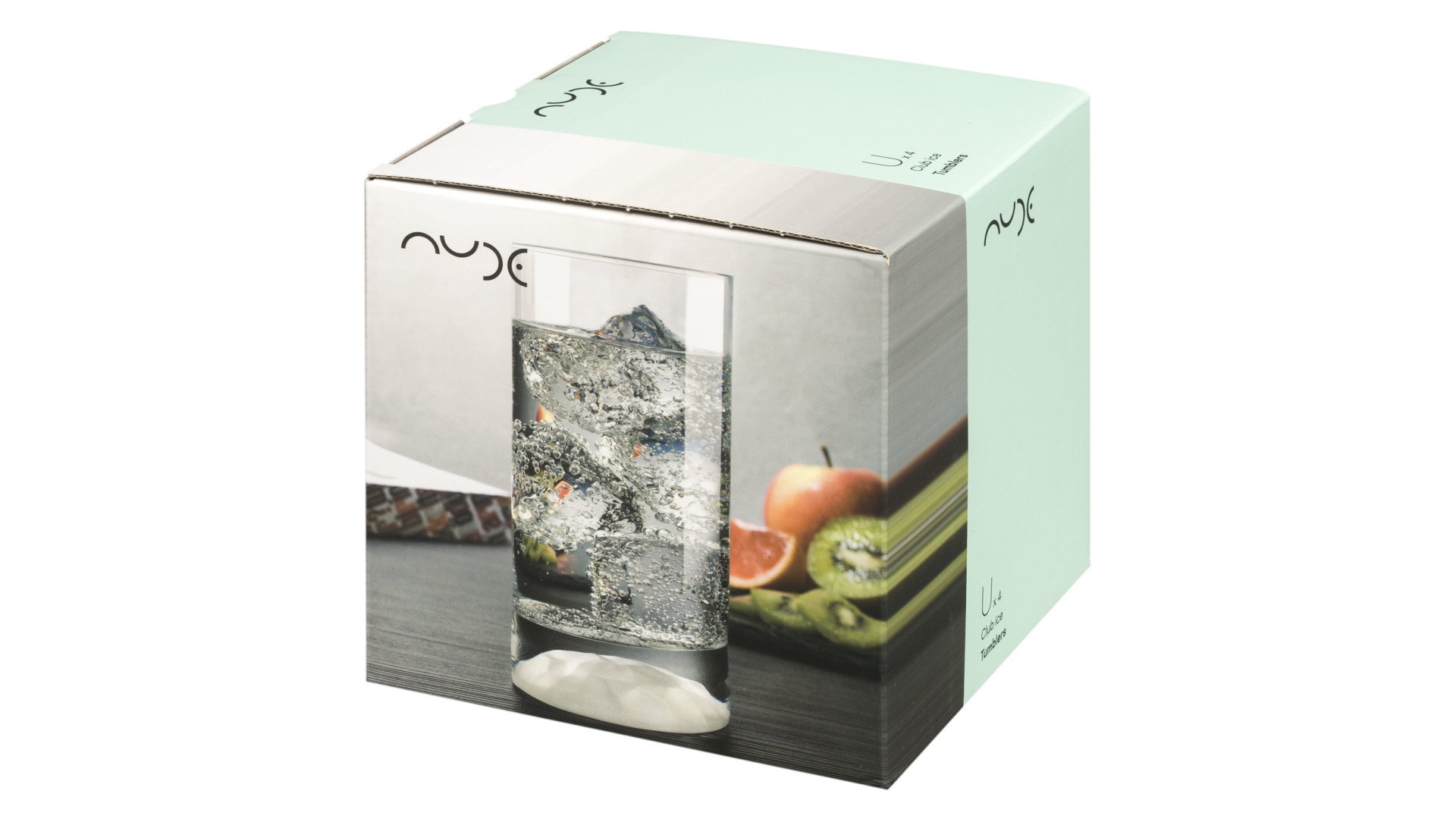 Набор стаканов для воды Nude Glass Club Ice 420 мл, 4 шт, стекло хрустальное