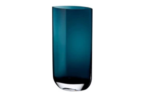 Ваза Nude Glass Лезвие 40 см, стекло хрустальное, бирюзовая