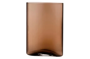 Ваза Nude Glass Туман 38 см, стекло хрустальное, карамельная