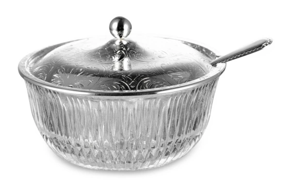 Набор для чая Queen Anne: поднос, сахарница, ложка, 6 стаканов с подстаканниками, сталь, стекло