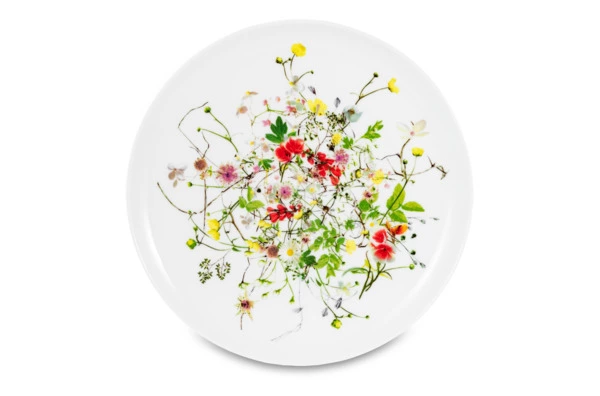 Сервиз чайный Rosenthal Дикие цветы на 6 персон 21 предмет №3, фарфор костяной