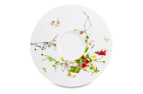 Сервиз чайный Rosenthal Дикие цветы на 6 персон 21 предмет №3, фарфор костяной