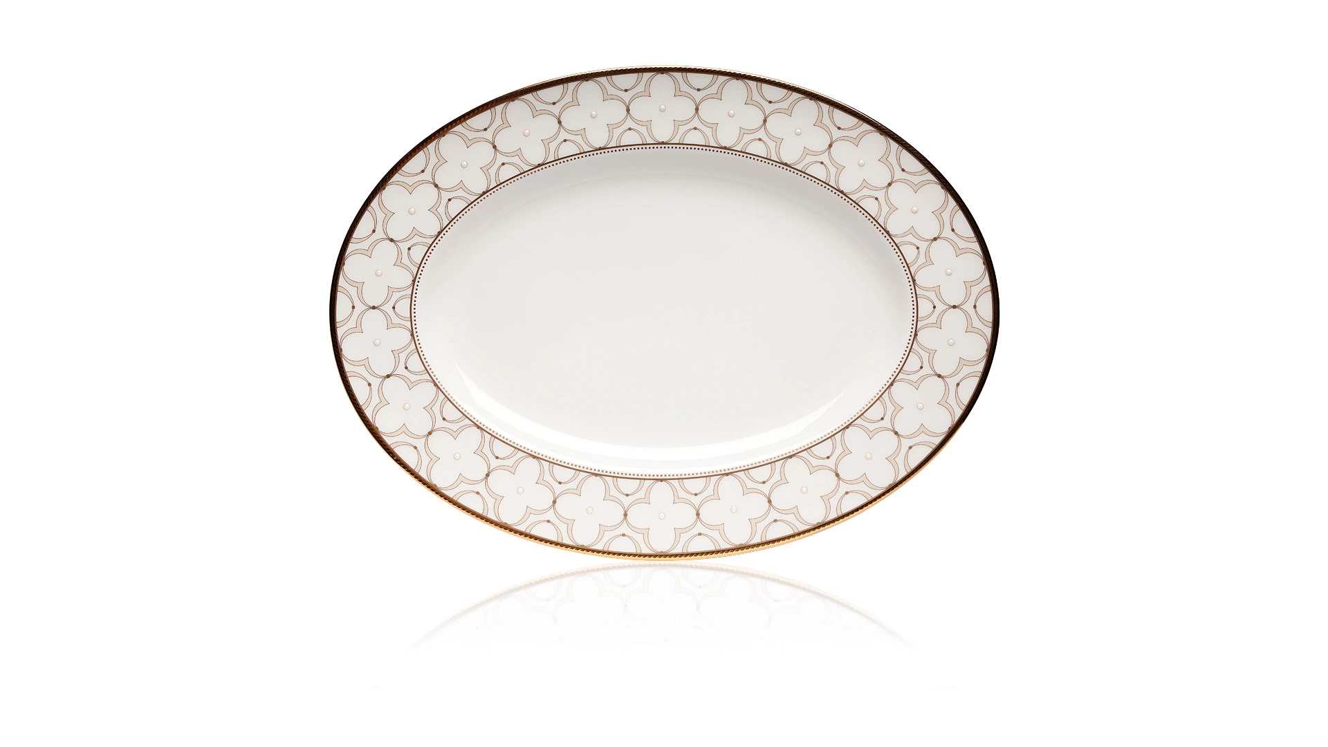 Сервиз столовый Noritake Трефолио, золотой кант на 6 персон 20 предметов №4