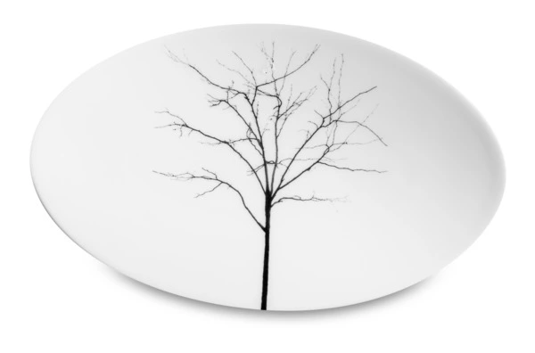 Блюдо овальное Dibbern Чёрный лес 16 см, фарфор костяной