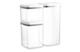 Набор контейнеров для сыпучих продуктов с вакуумной крышкой WO HOME CLICK 3 шт,  850 мл, 1,5 л, 2,5л
