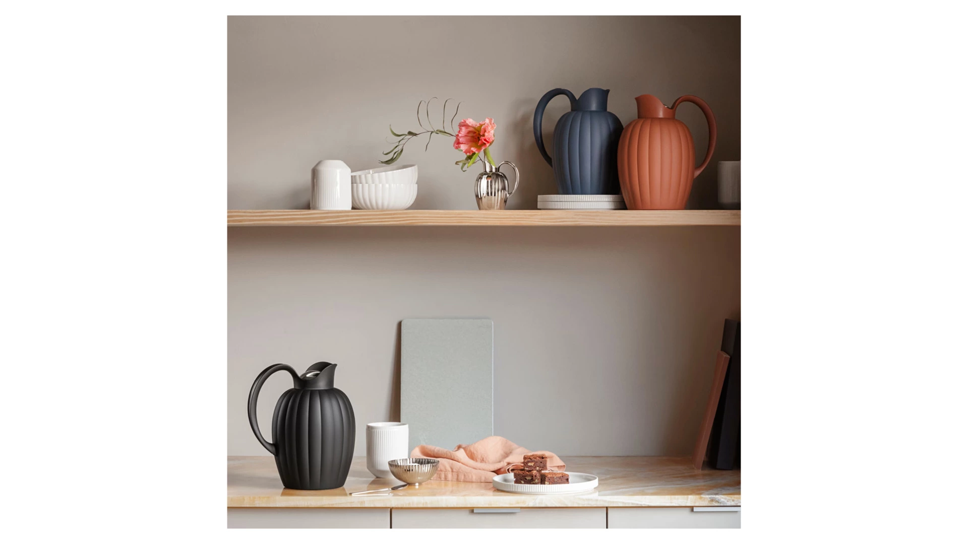 Термокувшин Georg Jensen Бернадот 1 л, терракотовый