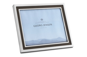 Рамка для фото Georg Jensen Манхеттен 30х25 см, сталь нержавеющая, кожа