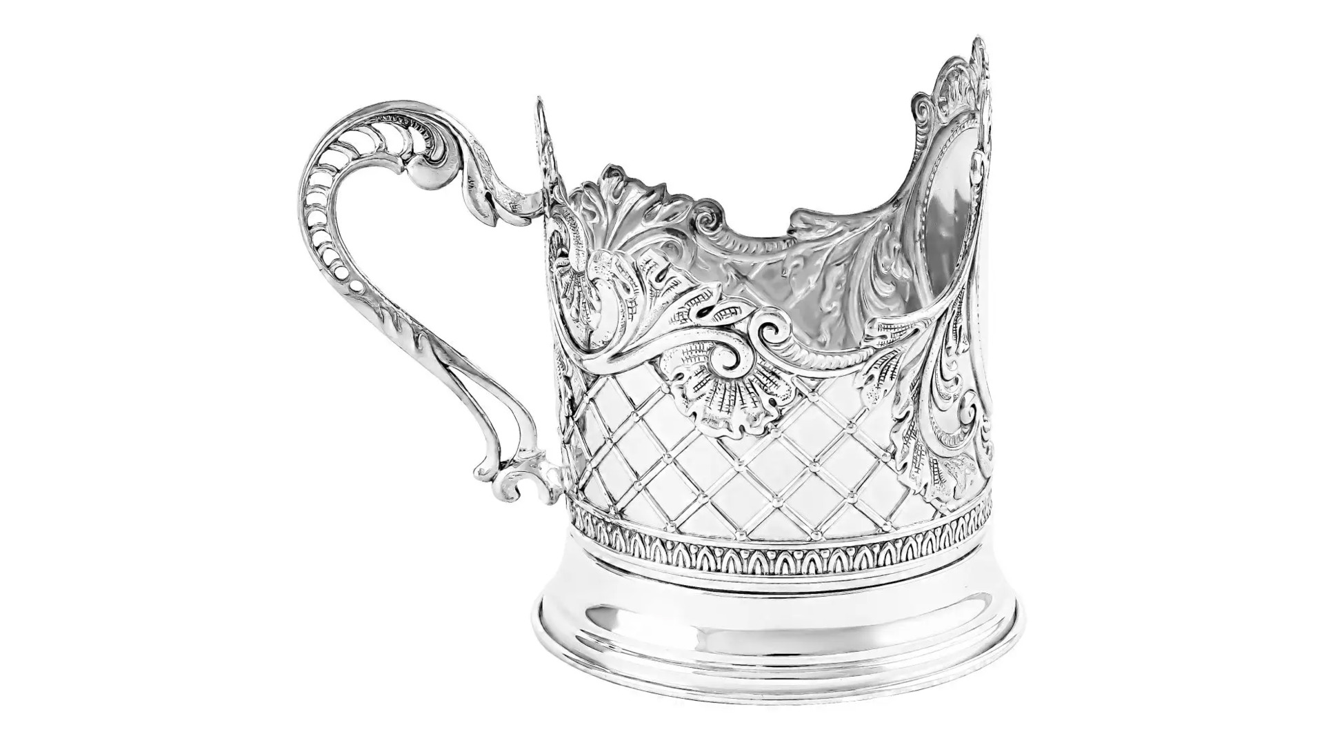 Набор чайный в футляре АргентА Classic Барокко 122,92 г, 3 предмета, серебро 925
