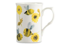 Кружка Just Mugs Buxton Жужжики Пчёлки 325 мл, фарфор костяной